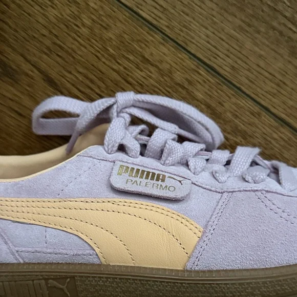 Puma Lavender Suede Sneakers - Picture 2 of 4